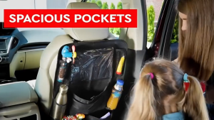 Car back seat car seat organizer car storage bag car seat protector kick proof waterproof toy storage bag car organizer 6