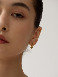 Aiden Candice Mini Gourd Shaped Earrings New Chinese Style Womens Fashion Jewelry Elegant Personality New Year Gift