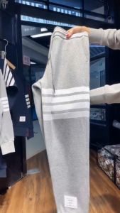 Quần Jogger thể thao nam vải cotton tổ ong Hàn cao cấp Thom 4 gạch
