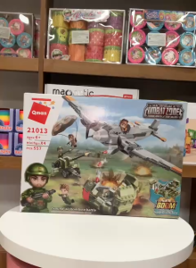 Đồ chơi - QMAN - 21013 Bộ đồ chơi xếp hình mô hình trận chiến ném bom