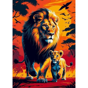 BILIBILI | Oil Painting By Numbers Tropical Wildlife DIY Number Drawing Canvas Pictures By Numbers Home Decor Large Size