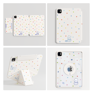 KENKE | Magnetic Adjustable Stand Protective Case with Pen Slot for iPad