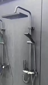 【Ready Stock】DOVVA | 304 Stainless Steel Pressure-Enhanced Thermostatic Shower Set LED Ambient Lighting