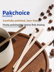 PAKCHOICE | Single-use Wooden Baby Food Stirrer Individually Wrapped