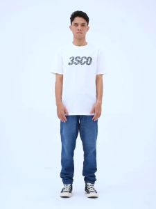 3Second Kaos Pria Lengan Pendek Regular Fit Katun Logo Stroke C171024