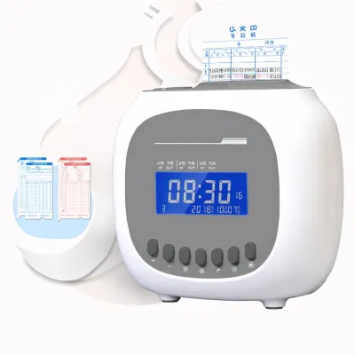 Punch Card Attendance Machine Smart Bicolor Printing