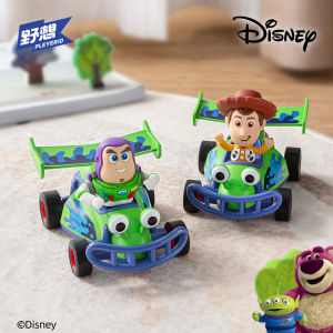 Disney Inertia Car Assembly Toy Buzz Lightyear Gift for Children Wild Think Educational Building Blocks Plastic Toys