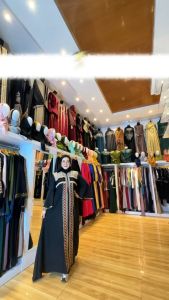 ABAYA SALSABILA FURSAN PREMIUM BORDIR LENGAN PEREKAT