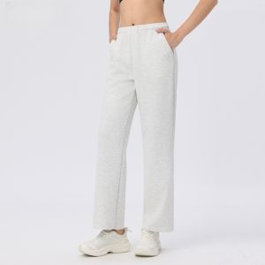 Womens Loose-Fit Athletic Long Pants for Running Wide-Leg Yoga Casual Sports Sweatpants