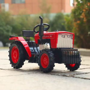 1:32 Alloy Agricultural Tractor Diecast Model Toys Miniature Car with Sound Light Pull Back Metal Body Vehice Boys Fun Toy Gift