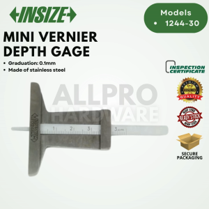 INSIZE MINI VERNIER DEPTH GAGE INSIZE 1244-30