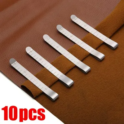 10/20pcs Stainless Steel Hemming Clips - Metal Sewing Clips for Fabric DIY Craft & Measuring Ruler Tool