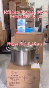 Nồi Inox 3 Đáy Cao Cấp Fivestar 36cm Sử Dụng Được Trên Mọi Loại Bếp