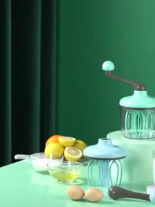 Egg Hand-cranked Cream Whisk Household Small Semi-Automatic Egg Beater Cooking Accessories Milk Foam Cake Rotation Manual Whis