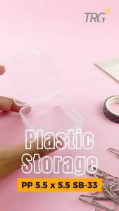 TRG Plastic Storage Box PP 5.5 x 5.5 SB-33 - Tempat Penyimpanan Kotak Plastik Kecil Serbaguna 55 x 55 cm TRG