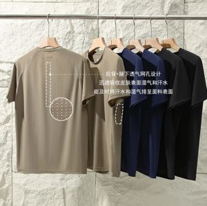 Quick Dry 3D Tailoring Lightweight Short Sleeve round Neck T-Shirt for Men Breathable Cool Feeling Outdoor Business Series