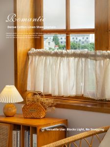 Light Blocking Easy-install Half Curtain