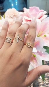 CINCIN EMAS WANITA MEWAH ELEGAN LOOK KADAR 6K (300) 8K (375) CINCIN FASHION KODE CWT 644 CWT 647 CWT 651