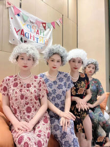 Performance Show Afro Afica Wig Wedding Party Party Kindergarten Fans Cheerleading Stage Props