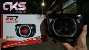 Headlamp LED Biled Model Oval Biled Matrix Original CR7 Lampu Depan RX KING Batok Oval Set
