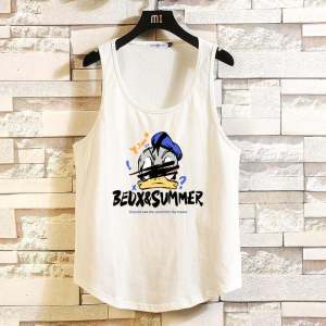 Pure Cotton Base Clothing Old Man Vest Mens Summer Thin American Waistcoat Sleeveless T-Shirt Casual Basketball Short Sleeve Undershirt