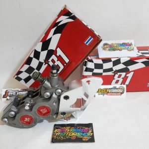 NEW PAKETAN KALIPER BIGPOT FORMULA 8.1 RACING PARTS 4PISTON 4P AXIAL KANAN COIN CNC WARNA + BREKET DEPAN DISC CAKRAM STANDAR PNP YAMAHA NMAX 155 OLD/ NMAX 155 NEW/ LEXI