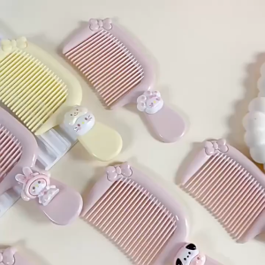 Hair Comb Ice Cream shaped Hair Brush Comb Grooming Baby Cute Comb Baby Grooming For Sensitive Scalp Skinfor Children Women Girls Kids Small Travel Brush