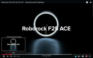 (Get Voucher Frist)Roborock F25 ACE Cordless Wet And Dry Vacuum Cleaner 20000Pa 180° Flat Reach 90°C Self-Clean & Dry JawScrapers™ Roller DirTect™ Smart Sensor