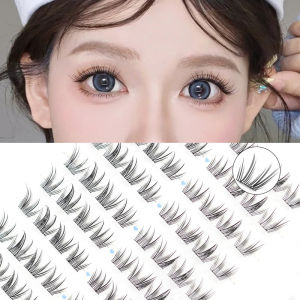 Self Adhesive Lashes 80 Clusters Eyelashes No Glue Individual Lashes Soft Lash Clusters Reusable Self Adhesive Lashes