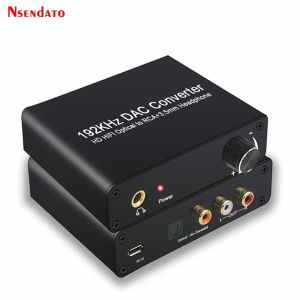 Digital Audio 192KHZ AC-3/DTS Optical Toslink to Analog Converter Decoder ตัวแปลงแยกเสียงและภาพ 5.1ch