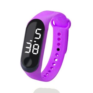 Waterproof Kids Sports Watch Children Smart Touch Screen LED Digital Watch Two Tone Silicone Strap Men Women Watch Student Clock