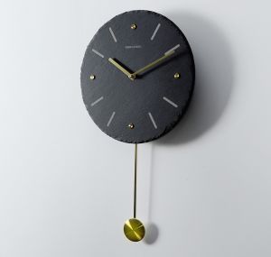 European Mute Fashion Swing Wall Clock Home Living Room Simple Modern Minimalist Atmosphere Creative Quartz Clock