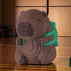 15026 ชิ้น Capybara กระเป๋าเป้สะพายหลัง Building Blocks 3D ซ้อนชุดเครื่องประดับ-เหมาะสําหรับวันหยุดทั้งหมดของขวัญ