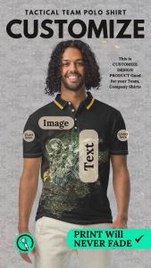 Marine Corps V3 Full Sublimation Polo Shirt All-Over Print PolyDex Comfort and Unmatched Elegance