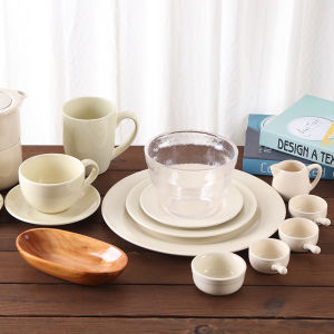 Maan Coffee Same Style Cup and Saucer Set Honey Pot Hot Selling Ceramic Waffle Plate Korean Style Cup Food Bowl