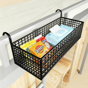 MINGZHIYIFAN | Dorm Bedside Hanging Basket Storage Organizer