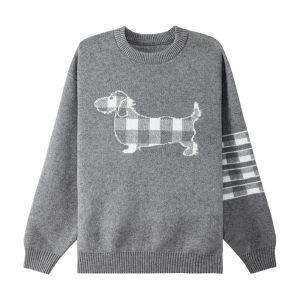 zosee | Áo Len Dệt Kim Nữ Phong Cách Ấm Áp Hình Chó Dachshund