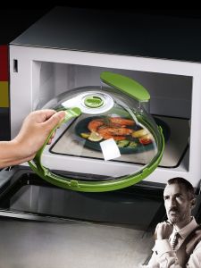 High-Temperature Resistant Microwave Oven Splash Proof Cover Food Grade Plastic Heating Cover Special for Hot Dish
