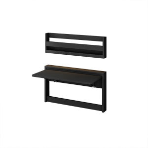 Modern Minimalist Wall-Mounted Folding Desktop Smart Sensor Lamp Solid Wood Study Table Small Household Computer Desk