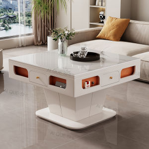 Automatic Multi-Functional Adjustable Mahjong Table Dining Table Dual-Use Modern Minimalist Mute Stone Plate Coffee Table Mahjong Machine Integrated