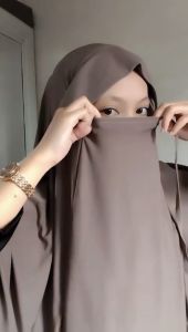 Afifah Jilbab Hijab Kerudung Bergo Instan French Khimar Cadar Tali Syari Bahan Jersey Premium
