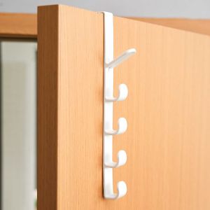 Behind the Door Wall Mount Hooks Punch-free Plastic Hooks Multi-function Hooks Home Organizer Accessories