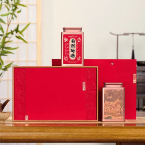 2025 New High-End Tea Leaf Packaging Box Empty Gift Box Green Tea White Tea Red Tea Universal Tea Canister Gift Box Empty Box
