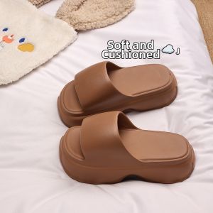 XMISTUO | Comfortable Chocolate Colored Summer Non-slip INS Style Slippers 6cm