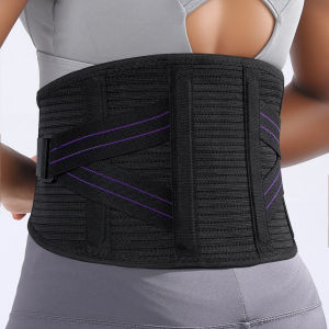Waist Brace Support Belt-Lumbar Support Back Brace for Back Pain Adjustable Support Straps - Lower Back Brace for Men and Women