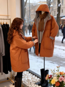 Shalldoer | Thickened Warm Double-sided Coat Hooded Cotton Jacket