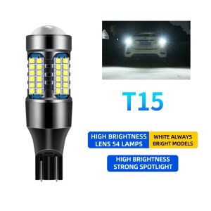 KEVANLY | 2pcs T15 2016 54SMD Signal Lamp W16W WY16W Canbus No Error LED Bulbs 12V Car Reverse Lamp Backup Parking Light 12V Universal