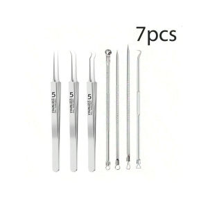 1/4/5/7/8/11/13/14pcsAcne Blackhead Needle Black Spot Acne Blemish Skin Care Womens Beauty Acne Care Pore Cleaner Needle Hooks