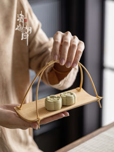 Bát Đựng Trà Bằng Tre Cổ Điển Qingshan Hutong Bát Đựng Bánh Tráng Tròn Bát Đựng Trái Cây Bằng Tre Thủ Công Dùng Trong Gia Đình