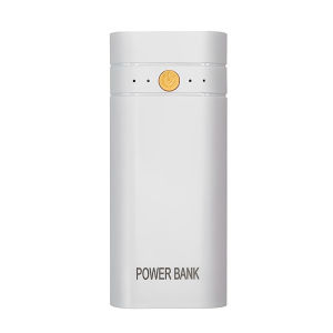 Aideepen | DIY Power Bank Box Flat Head Battery Charger Outer Case USB Output Ports Plastic Shell Box Power Bank Case